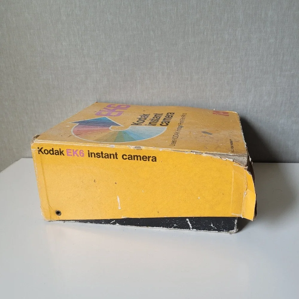 Vintage Kodak EK6 Instant Camera with Original Box Styrofoam Insert Prop Display